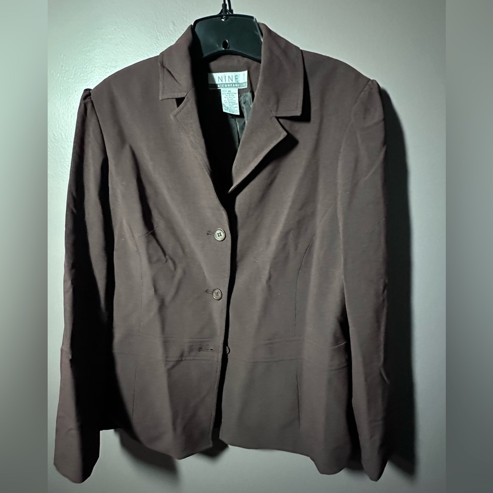 Nine & Co Women's Dark Brown Suit Jacket